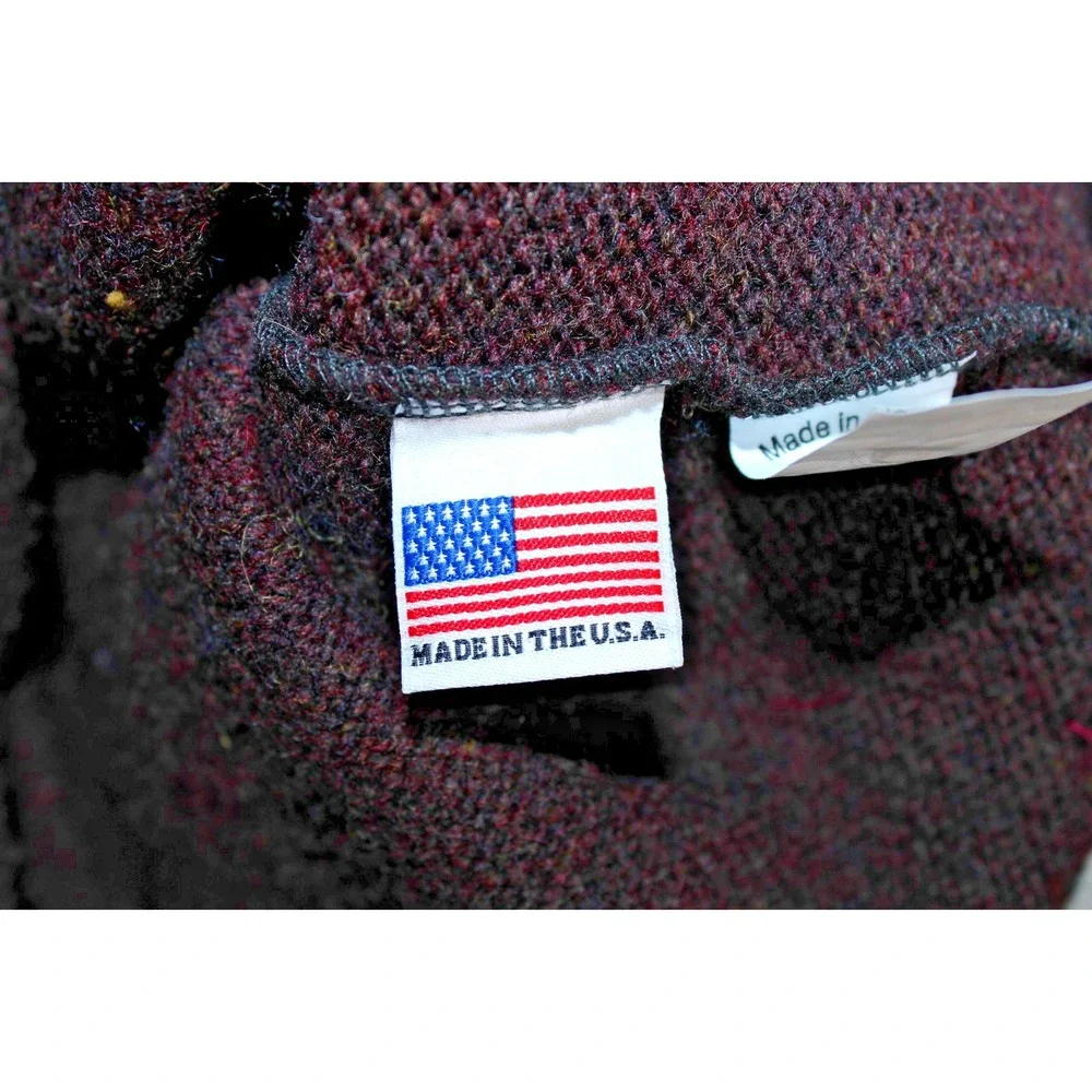 Ohio Knitting Mills Men's Large Brown Crew Neck Wool Sweater - Picture 6 of 9